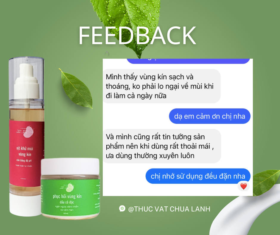 Xịt khử mùi vùng kín