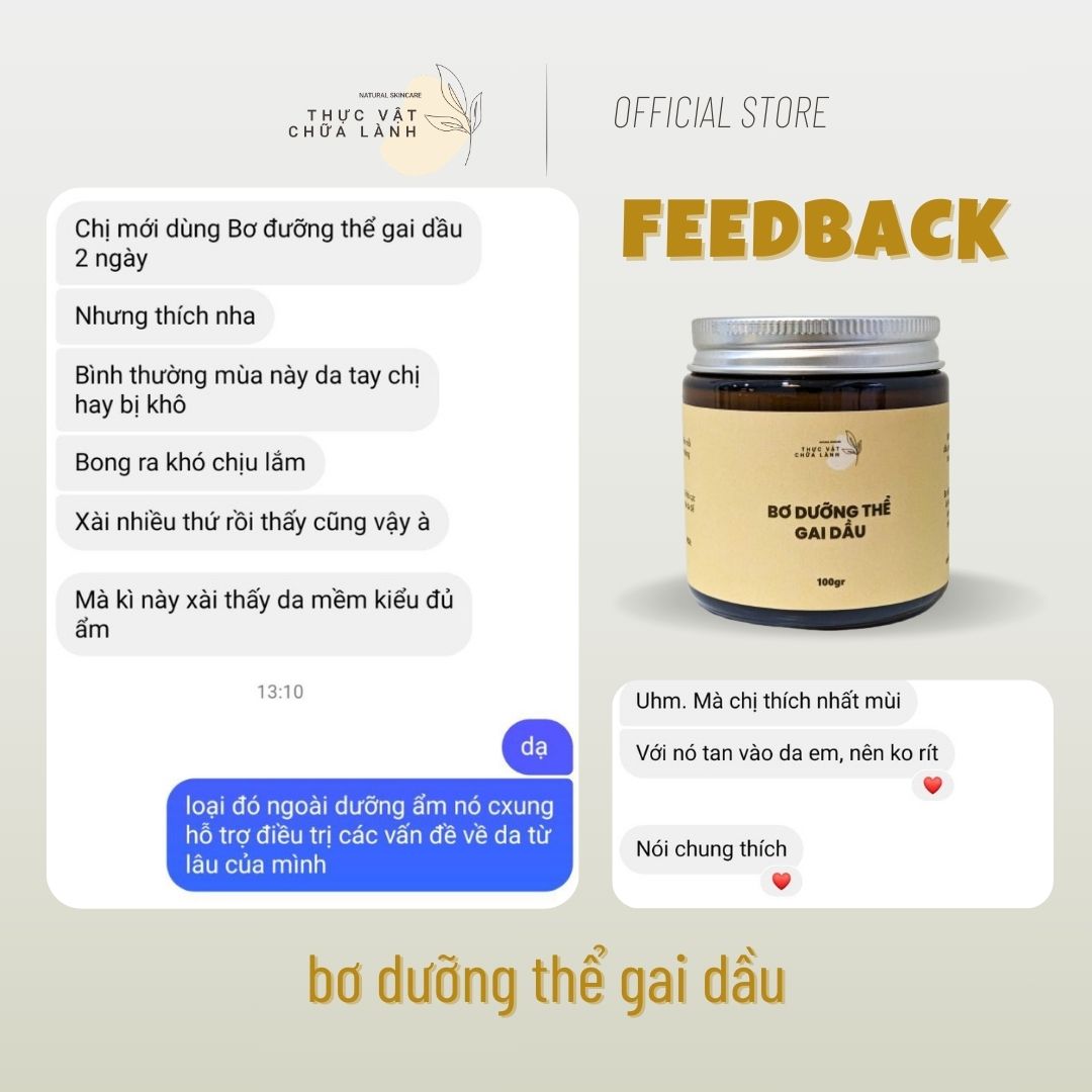 Bơ Dưỡng Thể Gai Dầu