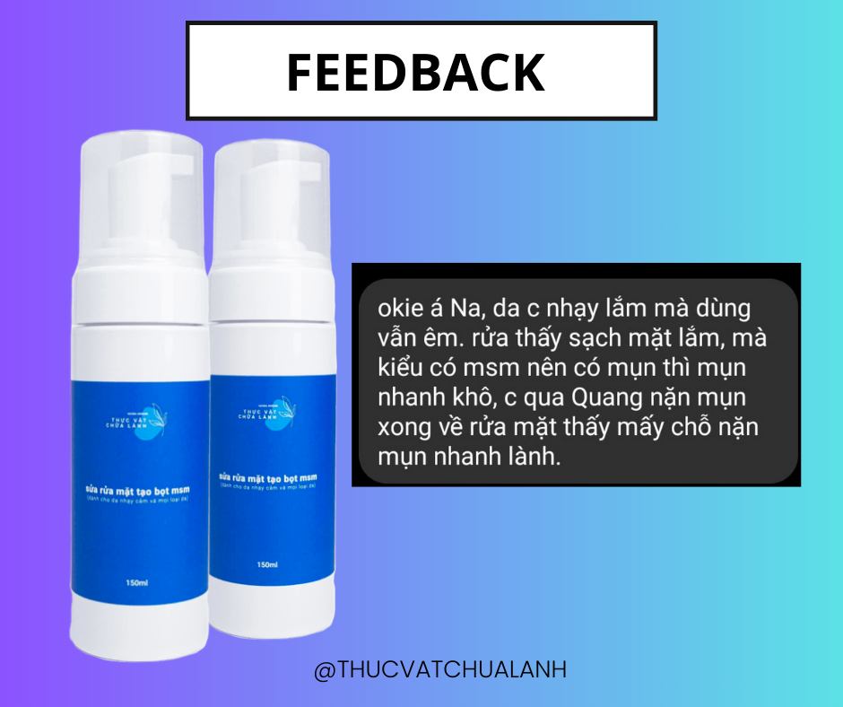 Sữa rửa mặt tạo bọt msm