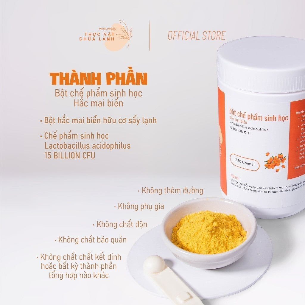 Bột chế phẩm sinh học hắc mai biển