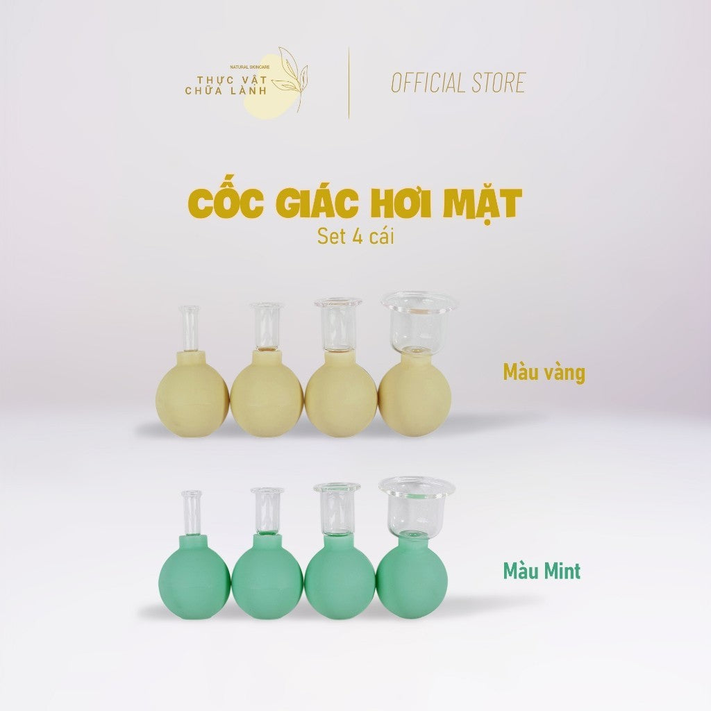 Cốc Giác Hơi Mặt - Set 4 cái