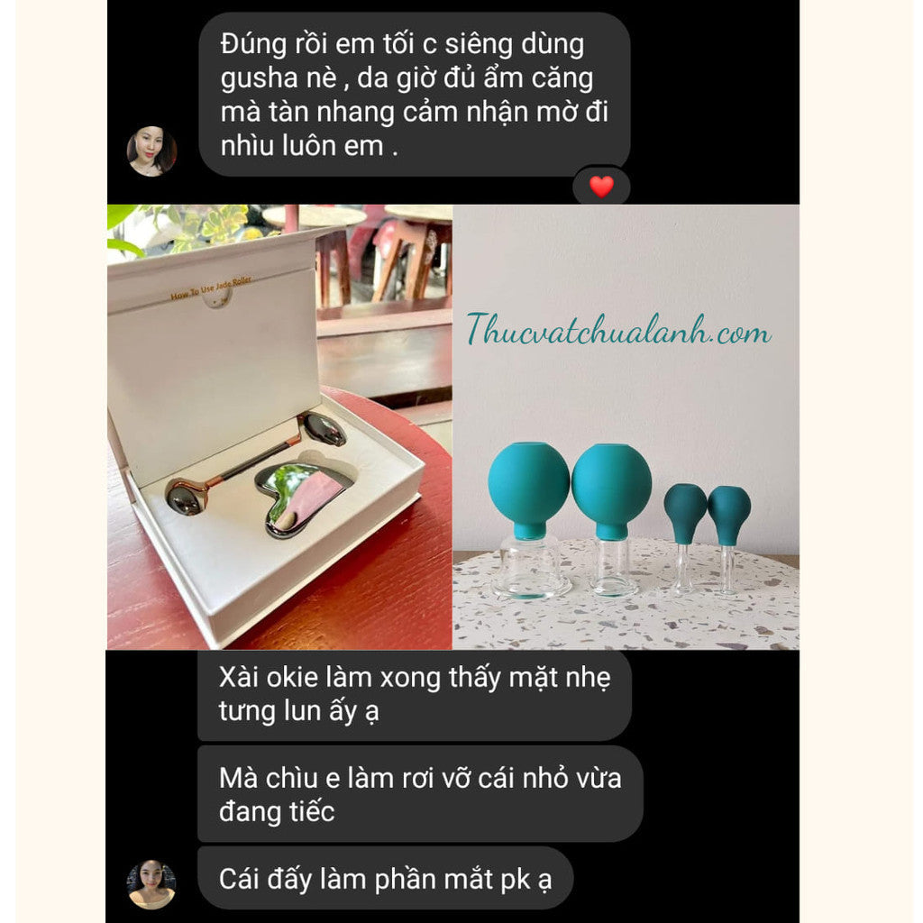 Cốc Giác Hơi Mặt - Set 4 cái