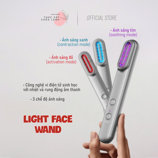 [2025 version] Thanh massage mặt ánh sáng Đỏ - Xanh - Tím